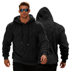 Winter Warm Long-sleeved Pullover- Black
