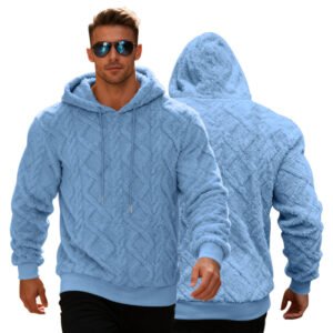 Winter Warm Long-sleeved Pullover- Light Blue