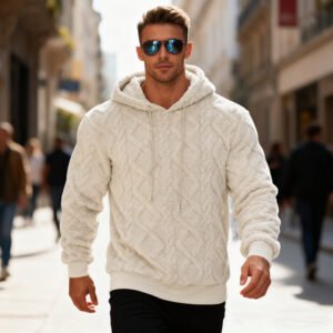 Winter Warm Long-sleeved Pullover- Apricot